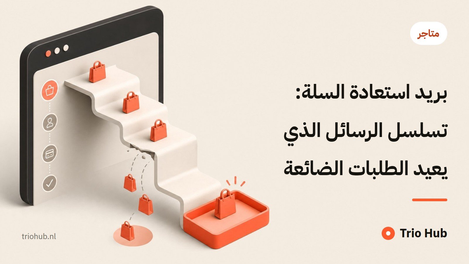 بريد استعادة السلة: تسلسل الرسائل الذي يعيد الطلبات الضائعة